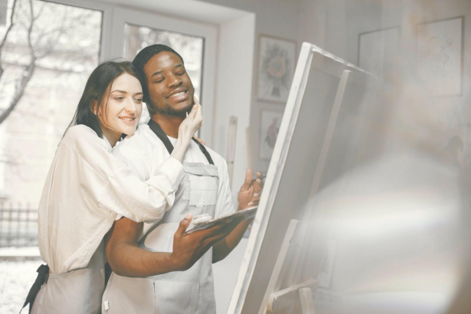 Kreative digitale Illustration mit modernen Design-Elementen